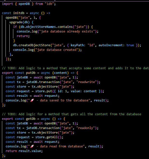 PWA-Text-Editor | PROGRESSIVE WEB APPLICATIONS (PWA): TEXT EDITOR